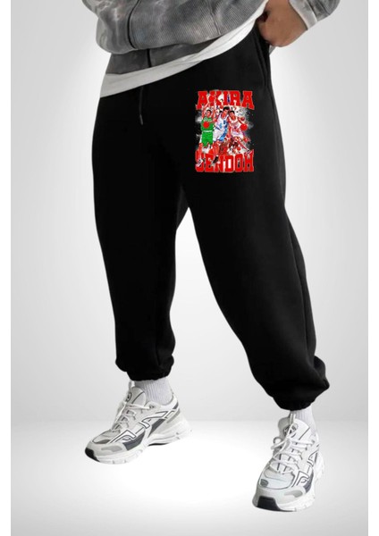 Basketbol Akira Sendoh Anime Slam Dunk Karakter 3 Iplik Erkek Baskılı Siyah Eşofman Altı modelleri