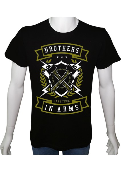 Unisex T-Shirt Siyah 'asker&taktik / Asker6' Baskılı M