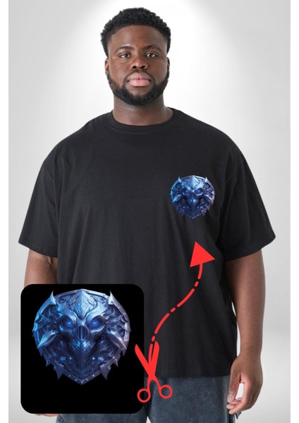 Kuru Kafa Kalkan Koruma Siyah Büyük Beden Kadın Basic Minimal Baskılı Tişört fırsatları