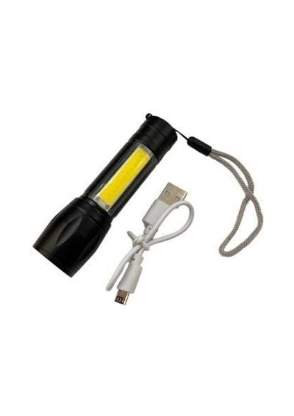 Cata CT-8024 Police Cep LED USB Şarjlı 3 Fonksiyonlu El Feneri