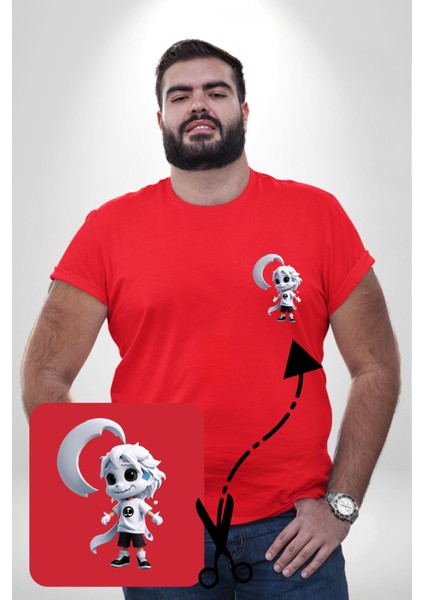 Japon Anime Baruto Momoshiki Kırmızı Büyük Beden Kadın Basic Minimal Baskılı Tişört fiyatları