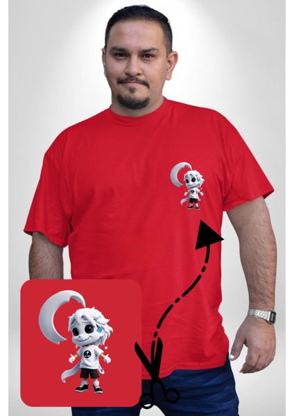 Japon Anime Baruto Momoshiki Kırmızı Büyük Beden Kadın Basic Minimal Baskılı Tişört fırsatları