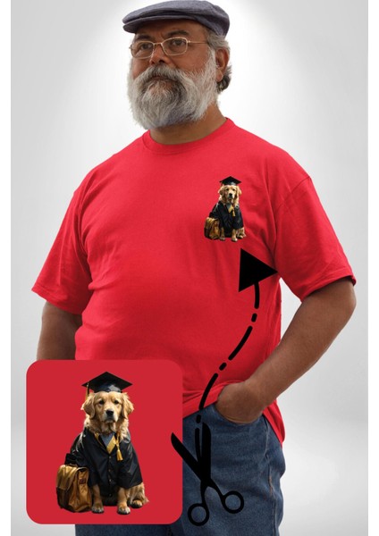 Okula Giden Öğrenci Golden Kırmızı Büyük Beden Kadın Basic Minimal Baskılı Tişört fiyatları