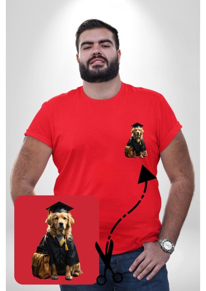 Okula Giden Öğrenci Golden Kırmızı Büyük Beden Kadın Basic Minimal Baskılı Tişört modelleri