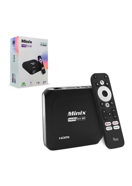 Minix Mediabox 5g Androıd Box 4K 2g Ram - 16GB Hafıza Sesli Kumanda