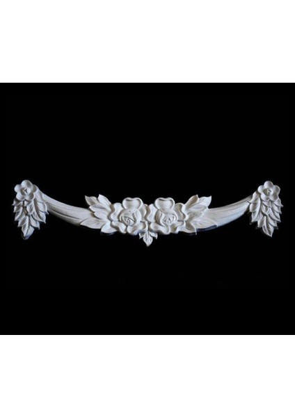41cm Çiçek Ve Yaprak Kabartmalı Bordür Aplik Silikon Kalıp K-1188