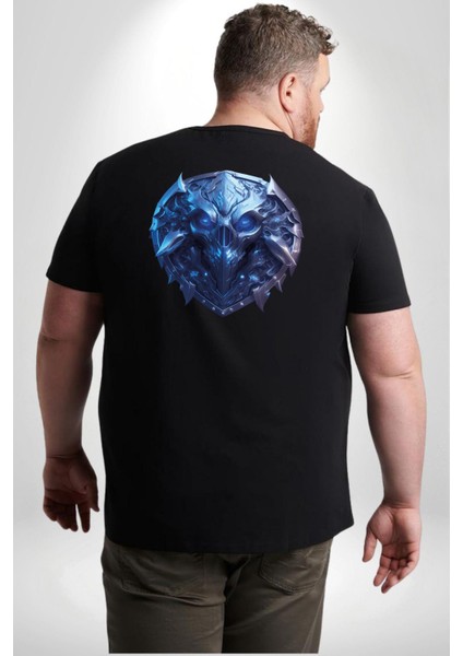 Kuru Kafa Kalkan Koruma Büyük Beden Siyah Tişört Kadın Erkek Ünisex Sırt Baskılı fırsatları