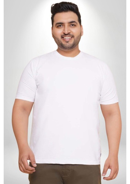 Ay Mars Astronot Büyük Beden Beyaz Tişört Kadın Erkek Ünisex Sırt Baskılı modelleri