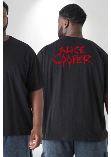 Alice Cooper Rock Solist Metalin Babası From The Inside Içeriden 1978 Büyük Beden Siyah Tişört Kadın Erkek Ünisex Sırt Baskılı fiyatları