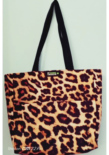 Leopar Desenli Böyük Boy Tote Çanta. Su Geçirmez Yapıdadır. fiyatları