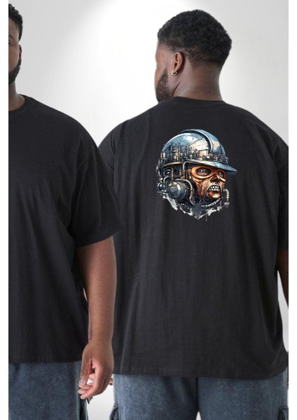 Kafamın Içindeki Lağım Büyük Beden Siyah Tişört Kadın Erkek Ünisex Sırt Baskılı fiyatları