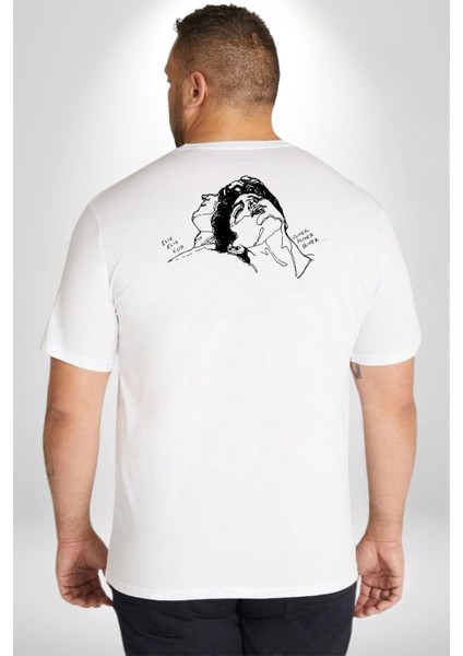 Elio Ve Oliver Call Me By Your Name Büyük Beden Beyaz Tişört Kadın Erkek Ünisex Sırt Baskılı fırsatları