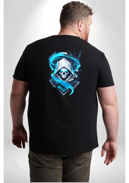 Buzların Efendisi Kurukafa Büyük Beden Siyah Tişört Kadın Erkek Ünisex Sırt Baskılı