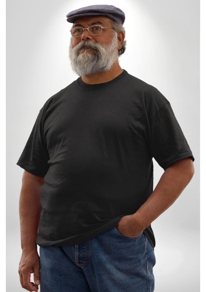 Safari Kedi Şal Eşarp Büyük Beden Siyah Tişört Kadın Erkek Ünisex Sırt Baskılı modelleri