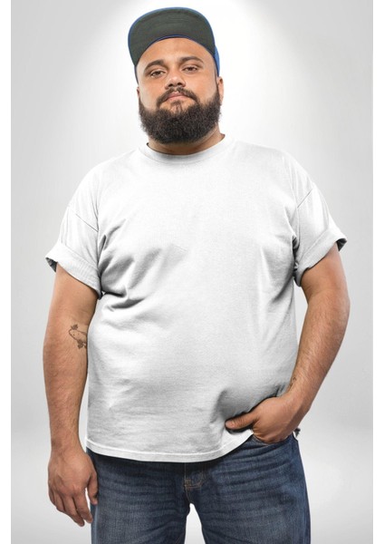 Sarı Beyaz Kedi Boyalı Büyük Beden Beyaz Tişört Kadın Erkek Ünisex Sırt Baskılı modelleri