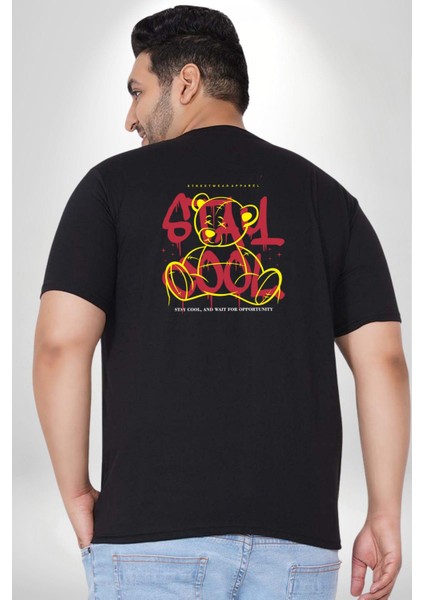 Game Oyun Alanı Büyük Beden Siyah Tişört Kadın Erkek Ünisex Sırt Baskılı fırsatları