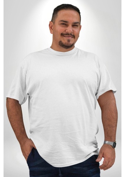 Ateşli Teddy Büyük Beden Beyaz Tişört Kadın Erkek Ünisex Sırt Baskılı modelleri