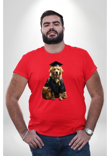 Okula Giden Öğrenci Golden Kırmızı Büyük Beden Erkek Kadın Unisex Basic Ön Baskılı Tişört modelleri