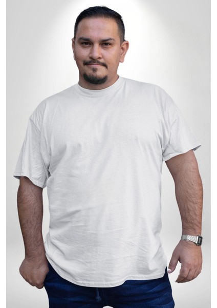 Azerbeycan Bayrağı Büyük Beden Beyaz Tişört Kadın Erkek Ünisex Sırt Baskılı modelleri