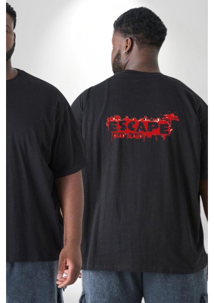 Escape Dead Island Ölüm Adası Büyük Beden Siyah Tişört Kadın Erkek Ünisex Sırt Baskılı fiyatları