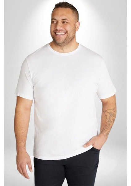 Kendin Ol Büyük Beden Beyaz Tişört Kadın Erkek Ünisex Sırt Baskılı modelleri