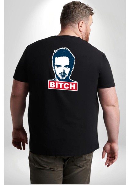 Breaking Bad Büyük Beden Siyah Tişört Kadın Erkek Ünisex Sırt Baskılı