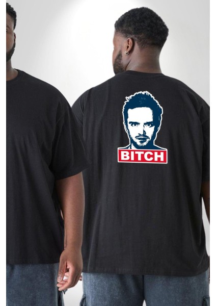 Breaking Bad Büyük Beden Siyah Tişört Kadın Erkek Ünisex Sırt Baskılı fiyatları