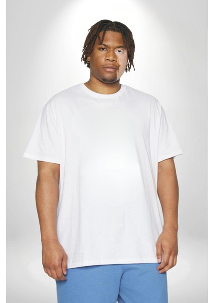 Mavi Beyaz Ateşli Kurt Büyük Beden Beyaz Tişört Kadın Erkek Ünisex Sırt Baskılı modelleri