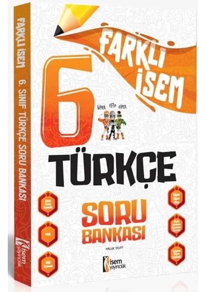 İSEM Yayıncılık 2025 Farklı İsem 6. Sınıf Türkçe Soru Bankası