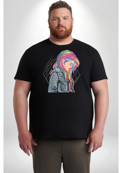 Metal Müzik Çeket Siyah Büyük Beden Erkek Kadın Unisex Basic Ön Baskılı Tişört fırsatları