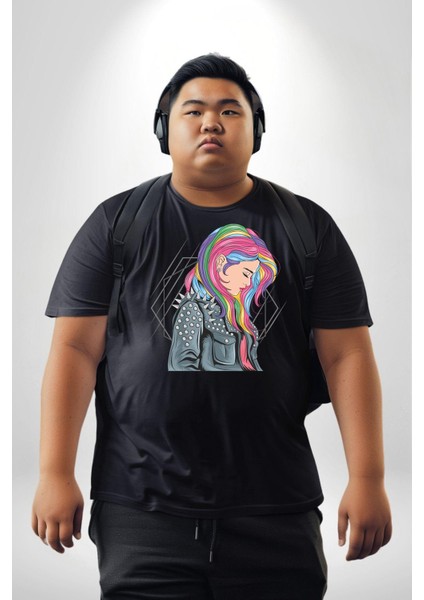 Metal Müzik Çeket Siyah Büyük Beden Erkek Kadın Unisex Basic Ön Baskılı Tişört indirimleri