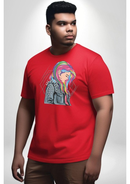 Metal Müzik Çeket Kırmızı Büyük Beden Erkek Kadın Unisex Basic Ön Baskılı Tişört fiyatları