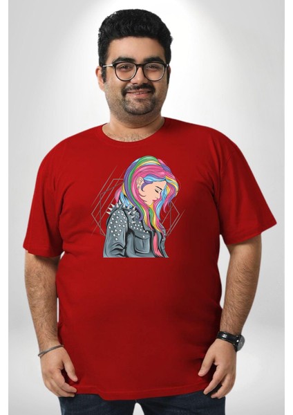 Metal Müzik Çeket Kırmızı Büyük Beden Erkek Kadın Unisex Basic Ön Baskılı Tişört fırsatları