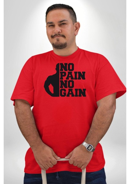 Gym Spor Sever Salon Vucut Geliştirme Emeksiz Olmaz Kırmızı Büyük Beden Erkek Kadın Unisex Basic Ön Baskılı Tişört modelleri