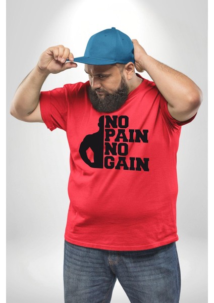 Gym Spor Sever Salon Vucut Geliştirme Emeksiz Olmaz Kırmızı Büyük Beden Erkek Kadın Unisex Basic Ön Baskılı Tişört fırsatları