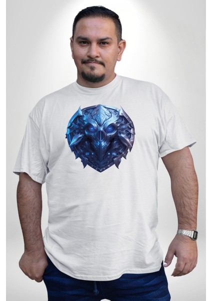 Kuru Kafa Kalkan Koruma Beyaz Büyük Beden Kadın Erkek Ünisex Basic Ön Baskılı Tişört fiyatları