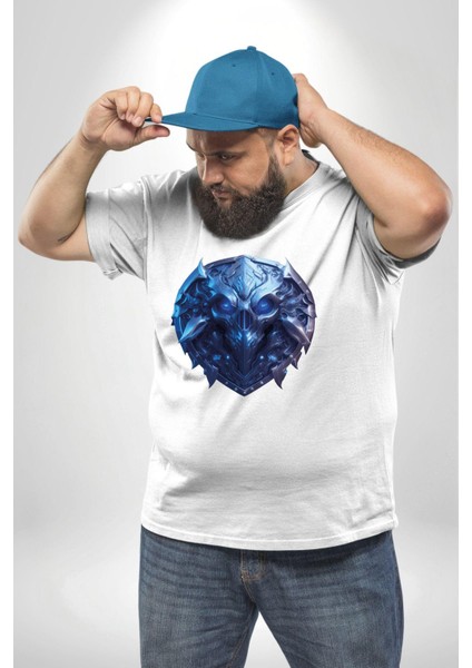 Kuru Kafa Kalkan Koruma Beyaz Büyük Beden Kadın Erkek Ünisex Basic Ön Baskılı Tişört modelleri