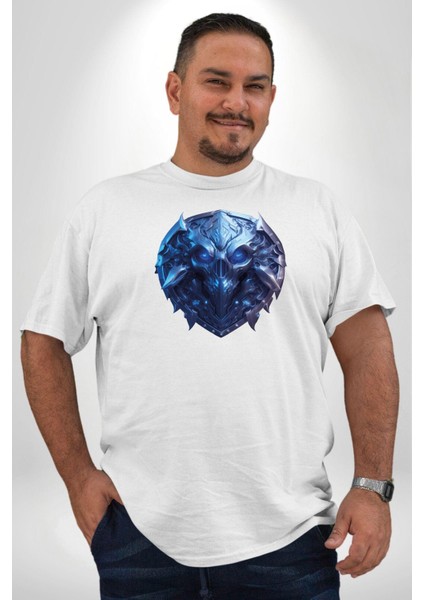 Kuru Kafa Kalkan Koruma Beyaz Büyük Beden Kadın Erkek Ünisex Basic Ön Baskılı Tişört fırsatları