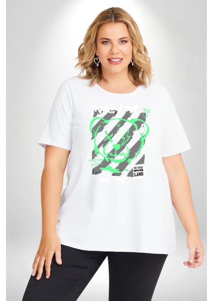 Savaşma Teddy Bear Beyaz Büyük Beden Kadın Erkek Ünisex Basic Ön Baskılı Tişört modelleri