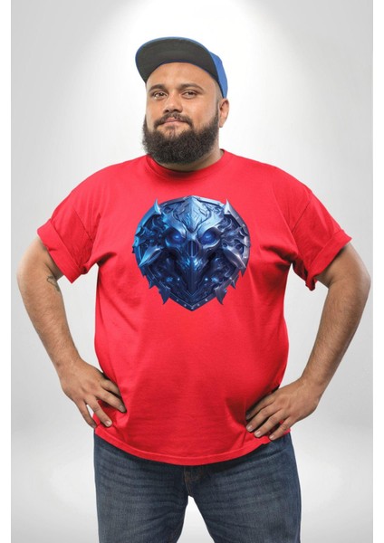 Kuru Kafa Kalkan Koruma Kırmızı Büyük Beden Erkek Kadın Unisex Basic Ön Baskılı Tişört fırsatları