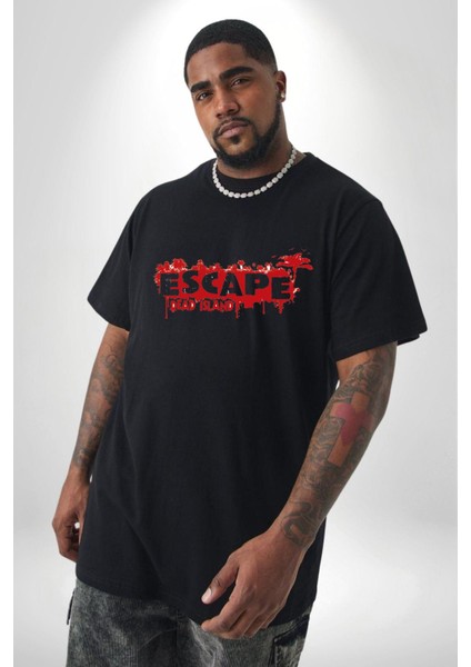 Escape Dead Island Ölüm Adası Siyah Büyük Beden Erkek Kadın Unisex Basic Ön Baskılı Tişört fırsatları