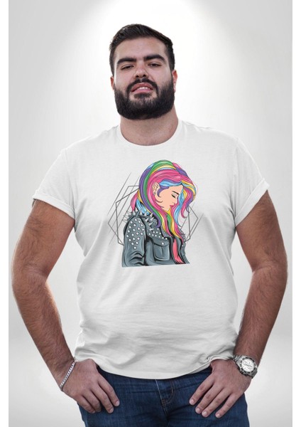 Metal Müzik Çeket Beyaz Büyük Beden Kadın Erkek Ünisex Basic Ön Baskılı Tişört indirimleri