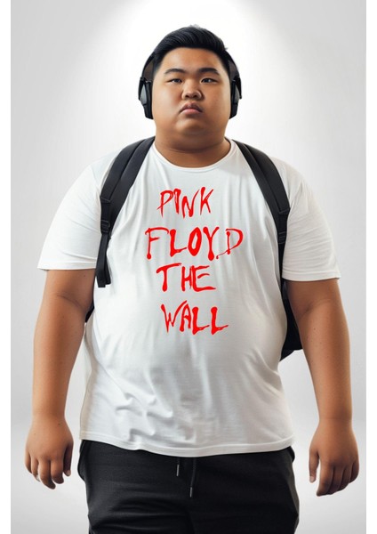 Pink Floyd The Wall Beyaz Büyük Beden Kadın Erkek Ünisex Basic Ön Baskılı Tişört indirimleri