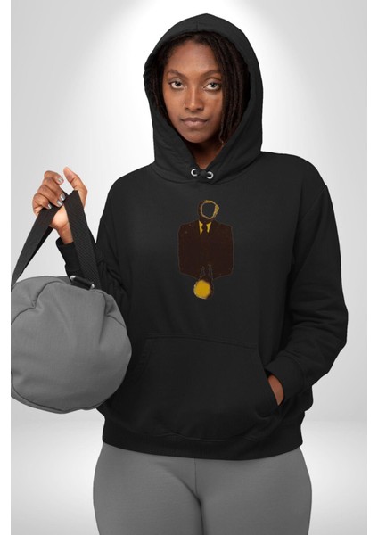 Görünmez Insan Takım Elbise Kadın Erkek Siyah Kapüşonlu Sweatshirt Hoodie fırsatları
