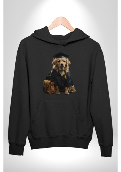 Okula Giden Öğrenci Golden Kadın Erkek Siyah Kapüşonlu Sweatshirt Hoodie indirimleri