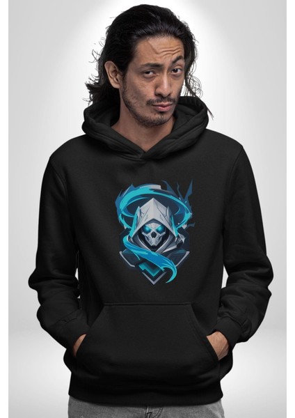 Buzların Efendisi Kurukafa Kadın Erkek Siyah Kapüşonlu Sweatshirt Hoodie