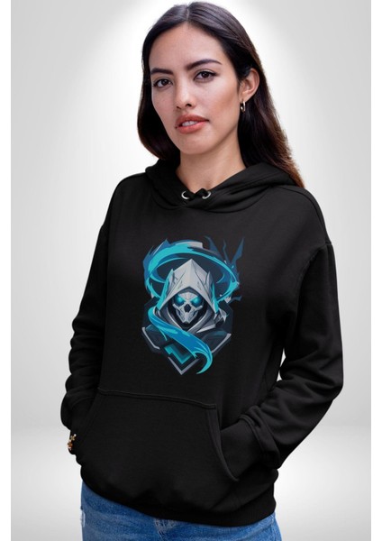 Buzların Efendisi Kurukafa Kadın Erkek Siyah Kapüşonlu Sweatshirt Hoodie fiyatları