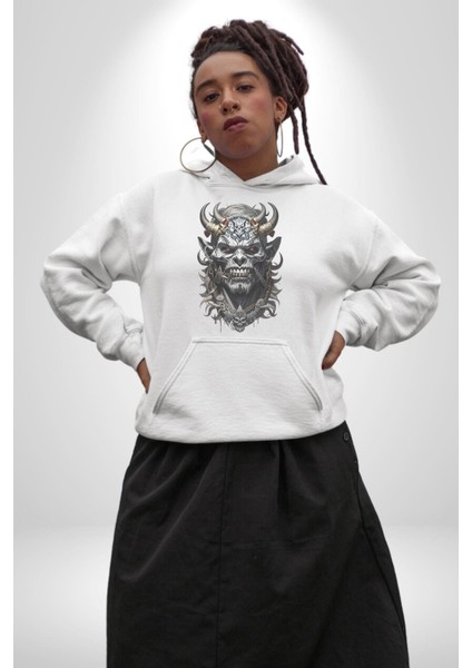 Dünyalar Savaşı Kahraman Kadın Erkek Beyaz Kapüşonlu Sweatshirt Hoodie