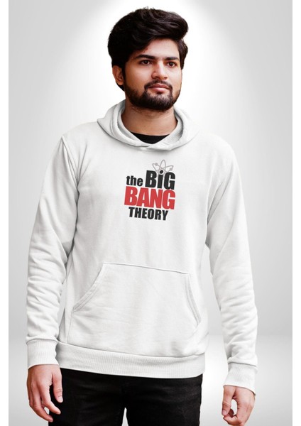 The Big Bang Theory Kadın Erkek Beyaz Kapüşonlu Sweatshirt Hoodie fiyatları
