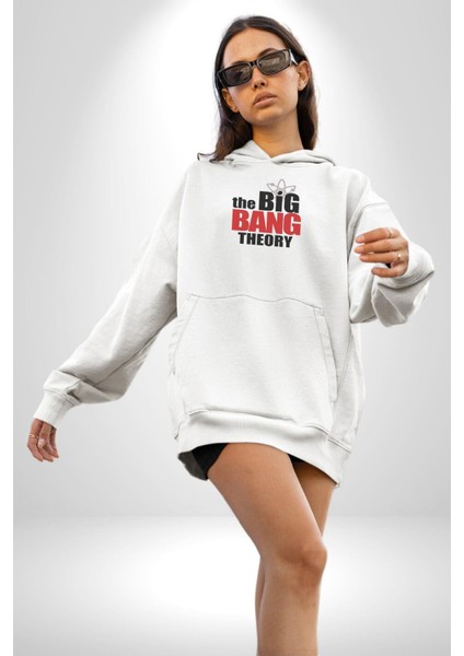 The Big Bang Theory Kadın Erkek Beyaz Kapüşonlu Sweatshirt Hoodie modelleri